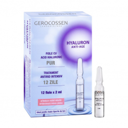 Fiole cu acid hialuronic pur Hyaluron Anti-Age 12 x 2ml, Gerocossen
